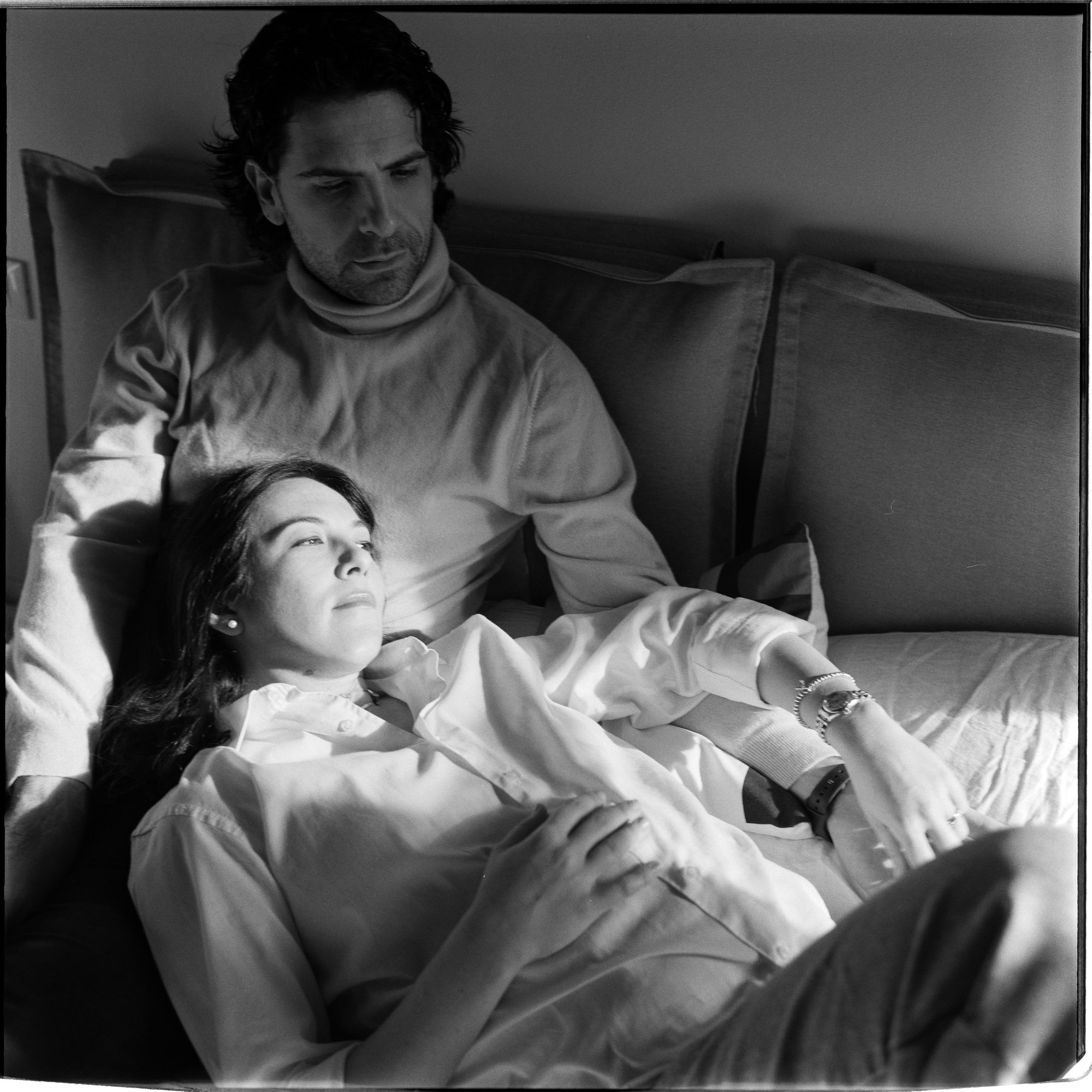 Intimate Maternity Photography Session on Film